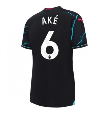 Manchester City Nathan Ake #6 Tercera Equipación Mujer 2023-24 Manga Corta